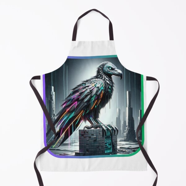 Item preview, Neon Scavenger - Cyber Vulture designed and sold by MrAI-Store.