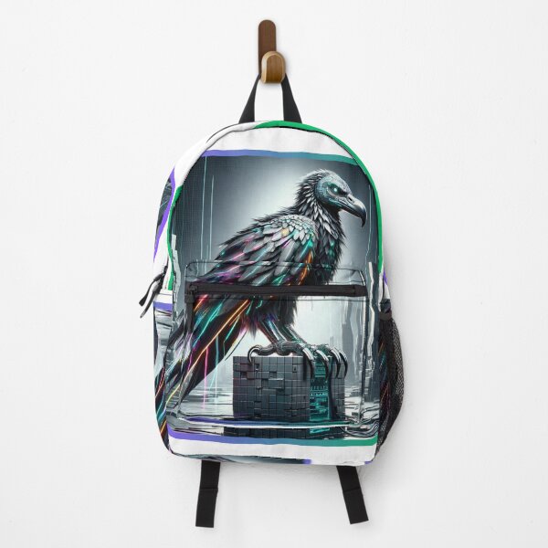 Item preview, Neon Scavenger - Cyber Vulture designed and sold by MrAI-Store.