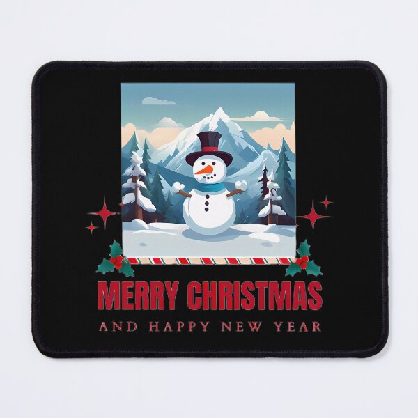 Item preview, “Merry Christmas with Mr. Snowman” designed and sold by Art-Vortex-fr.
