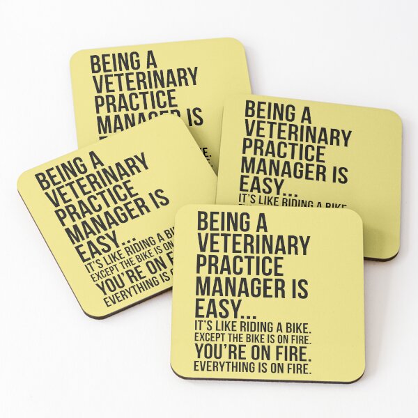 Item preview, Being A Veterinary Practice Manager Is Easy designed and sold by kamrankhan.