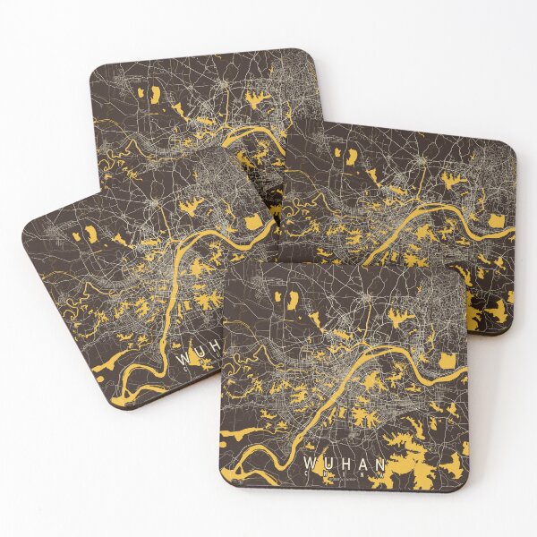 Item preview, Wuhan City Map of Hubei, China - Pastel designed and sold by deMAP.