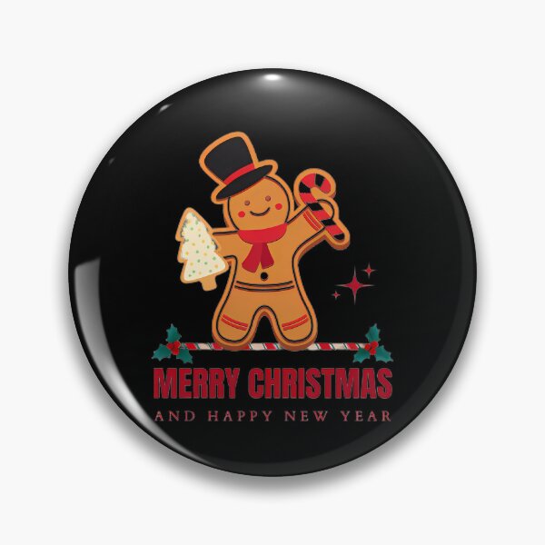 Item preview, “Merry Christmas with Mr. Gingerbread Man” designed and sold by Art-Vortex-fr.