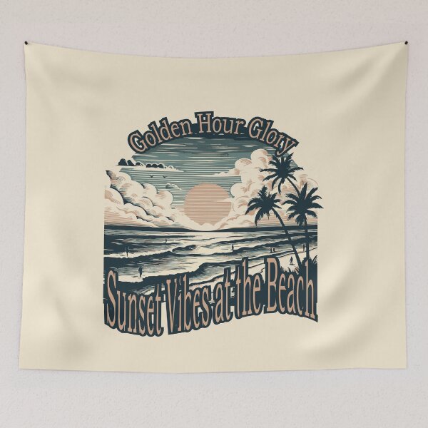 Item preview, Sunset vibes at the beach designed and sold by ManikRaja.