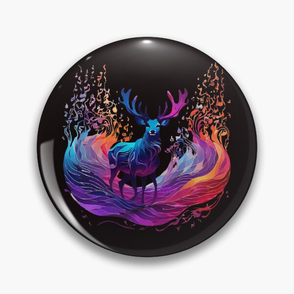 Item preview, Magical deers, waves, full color, designed and sold by thima shop.