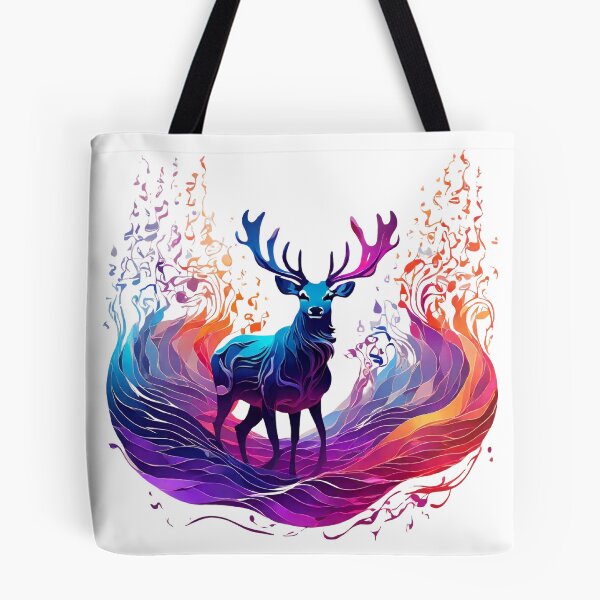 Item preview, Magical deers, waves, full color, designed and sold by thima shop.