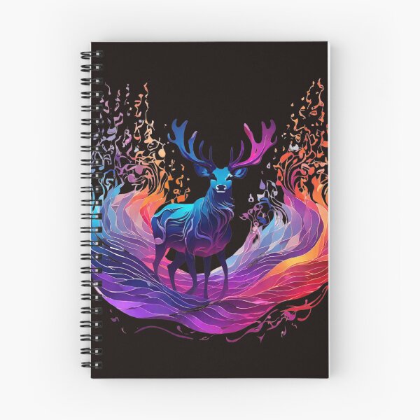 Item preview, Magical deers, waves, full color, designed and sold by thima shop.