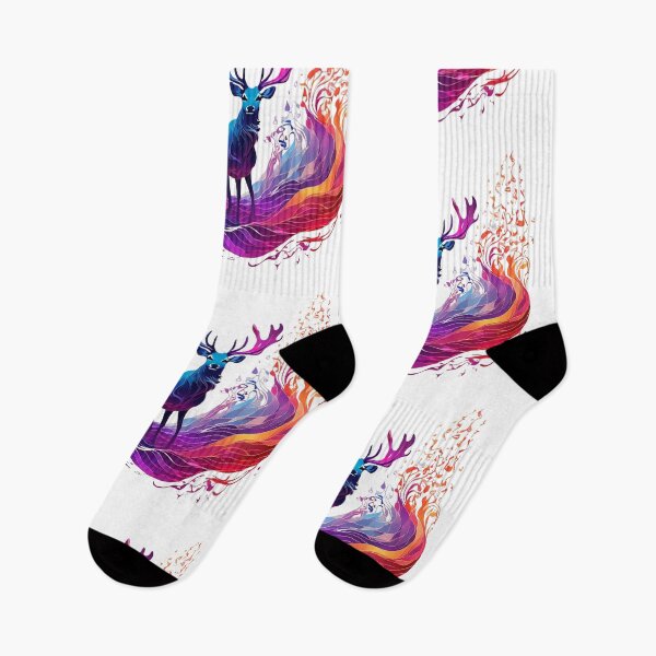 Item preview, Magical deers, waves, full color, designed and sold by thima shop.