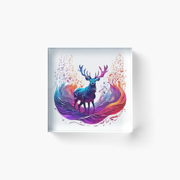 Item preview, Magical deers, waves, full color, designed and sold by thima shop.