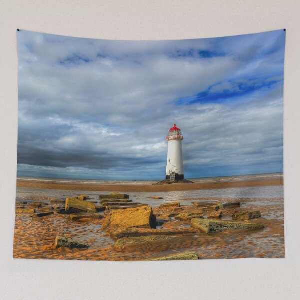Item preview, Talacre Lighthouse Point of Ayre Flintshire Wales designed and sold by AJEvans.