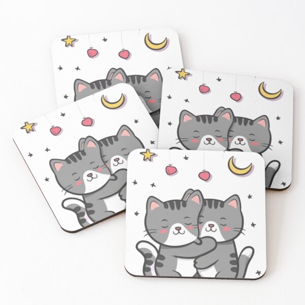 Item preview, Hugging Day, cuddling kittens, sweet kittens hugging designed and sold by SimonNegle.