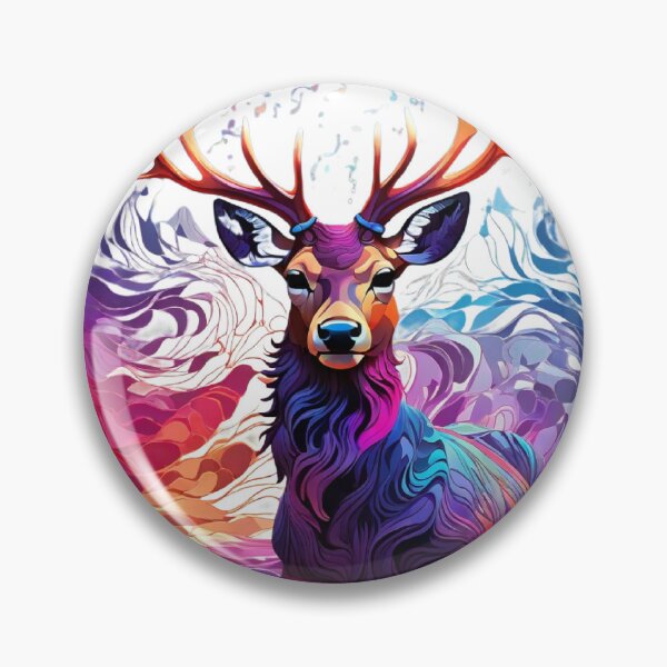 Item preview, beautiful deers, colorful, wavelengths designed and sold by thima shop.