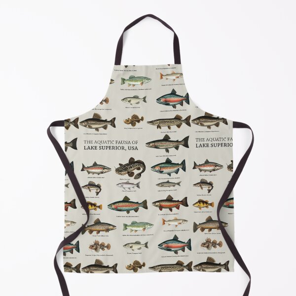 Item preview, Aquatic Fauna of Lake Superior - Vintage Fish Illustrations - Seamless Pattern Design designed and sold by ShobulousStudio.