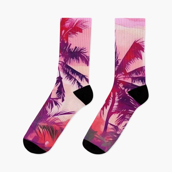 Item preview, Neon Pink Palm Trees designed and sold by Bomba Visual.