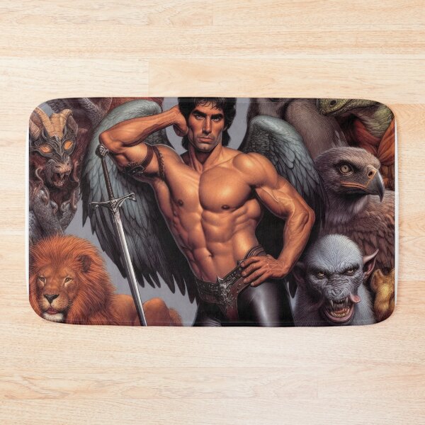 Aperçu de l'œuvre Sexy man with monster - Homme sexy musclé avec des monstre créée et vendue par atikus.