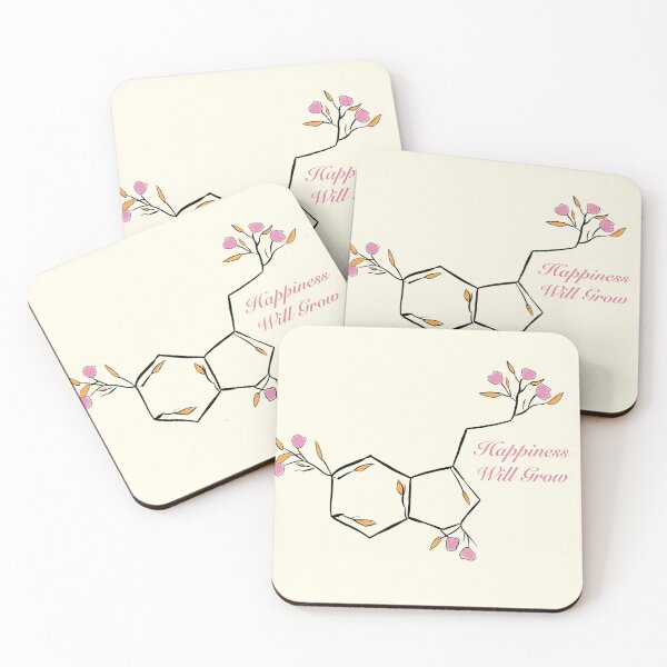 Item preview, Happiness Will Grow - Serotonin Molecular Structure Graphic  designed and sold by CosmicByKriti.