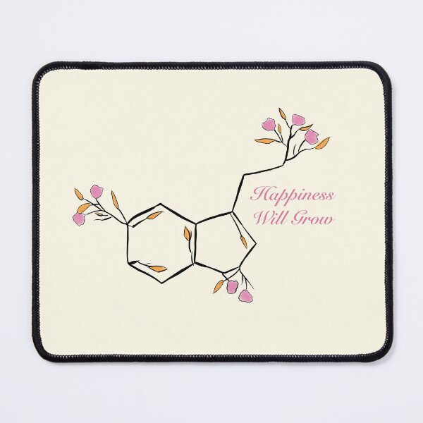 Item preview, Happiness Will Grow - Serotonin Molecular Structure Graphic designed and sold by CosmicByKriti.