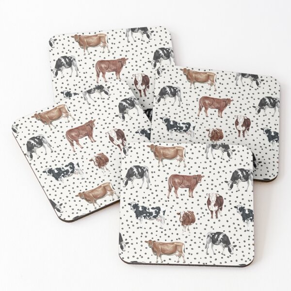 Item preview,  Watercolor Cows and Boho Dots designed and sold by cateandrainn.