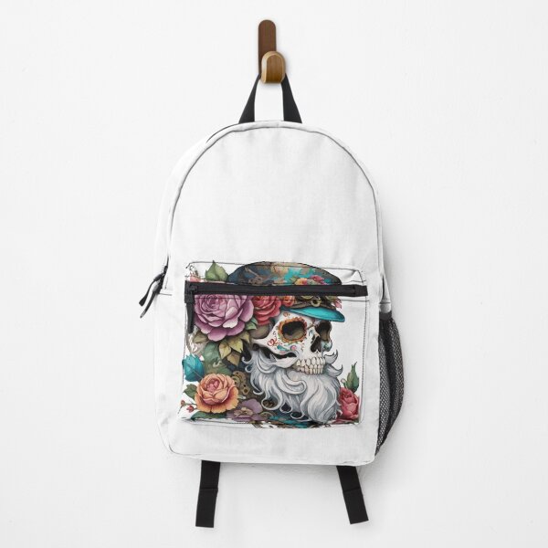 Item preview, vintage, hipster, skull, beard, tattoo style, rose designed and sold by zamperoni.