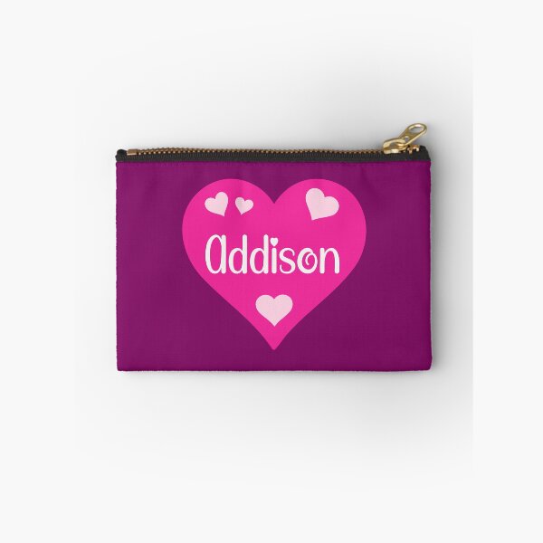 Item preview, Addison Name Pink Heart  designed and sold by Jeallan Designs.