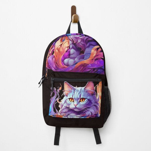 Item preview, high quality, a fantastic beautiful Magical cat ,wavelengths, blue and purple, high frequency wavelengths are orange, Beautifully designed wavelengths, awesome full color, designed and sold by thima shop.