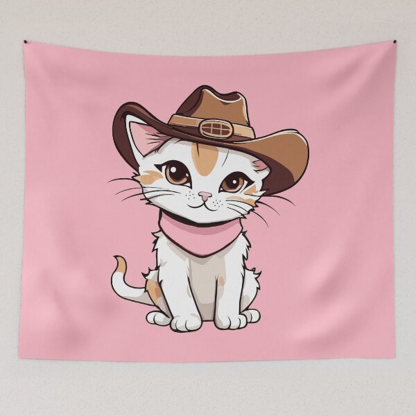 Item preview, Cute Kitten in a Cowboy Hat Meowdy Adventure designed and sold by Niktarka.