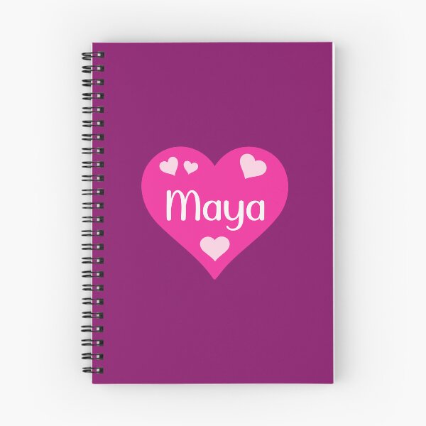 Artikelvorschau, Maya Name Rosa Herz entworfen und verkauft von Jeallan Designs.