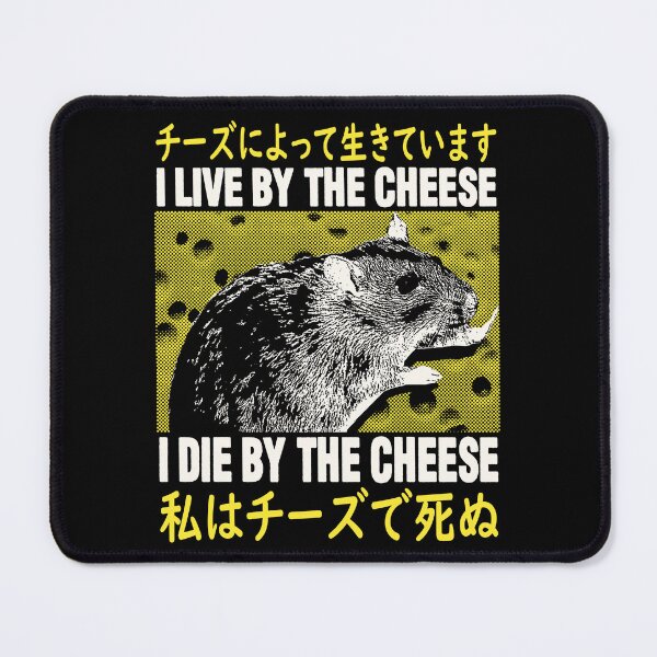 Item preview, I Live By The Cheese Rat Japanese designed and sold by VintageMedatsu.