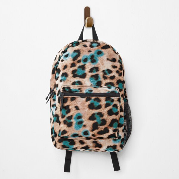 Item preview, Retro Y2K 90's Style Brown and Blue Ocelot Pattern designed and sold by PG Illustration.