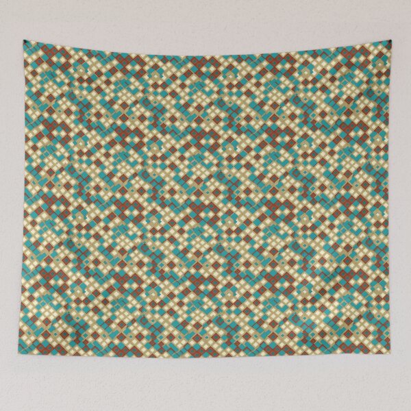 Item preview, ARTISTIC SCALE PATTERN, BLUE BROWN AND GOLD designed and sold by NAG5089A.