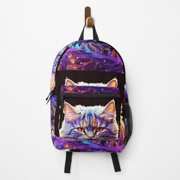 Item preview, high quality, a fantastic beautiful Magical cat ,wavelengths, blue and purple, high frequency wavelengths are orange, Beautifully designed wavelengths, awesome full color, designed and sold by thima shop.