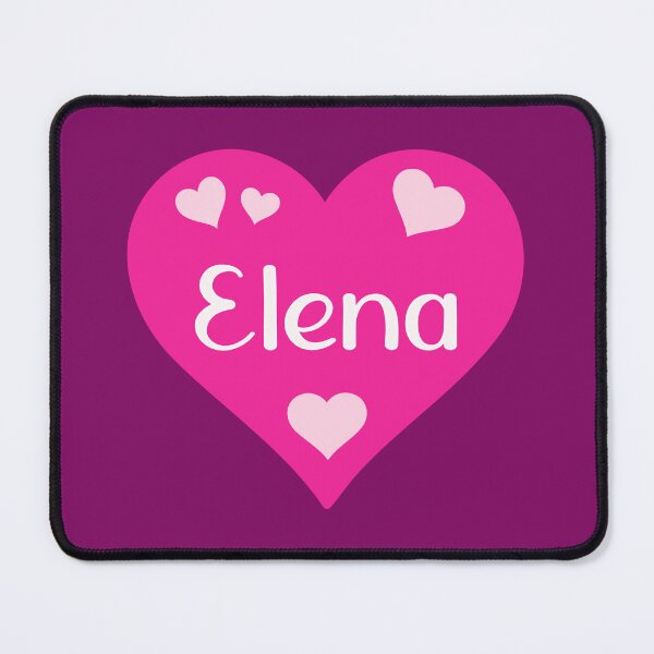 Item preview, Elena Name Pink Heart  designed and sold by Jeallan Designs.
