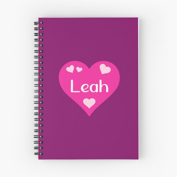 Item preview, Leah Name Pink Heart  designed and sold by Jeallan Designs.