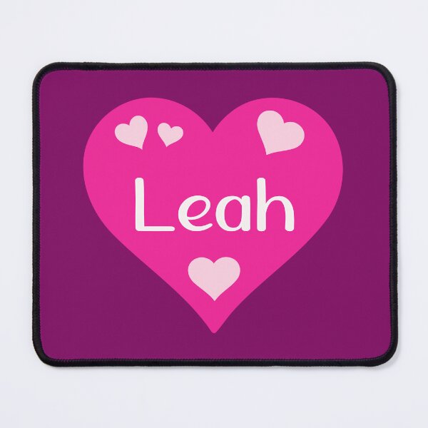 Item preview, Leah Name Pink Heart  designed and sold by Jeallan Designs.