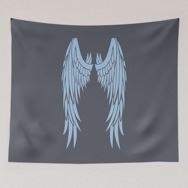 Item preview, Ethereal Essence: Long Elegant Light Blue Angel Wings designed and sold by EvaAngel.