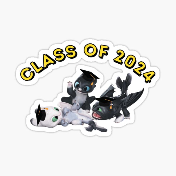 Class of 2024, cool design Sticker