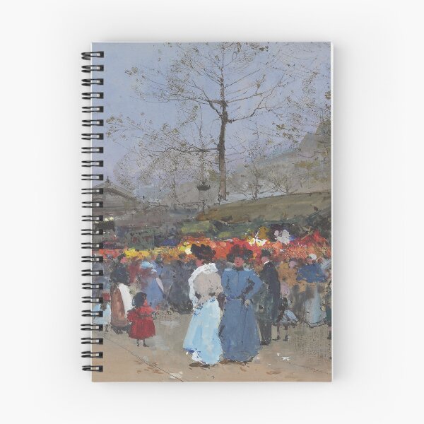 Item preview, The Market, Paris (20th century) - Eugène Galien Laloue designed and sold by SALON DES ARTS.