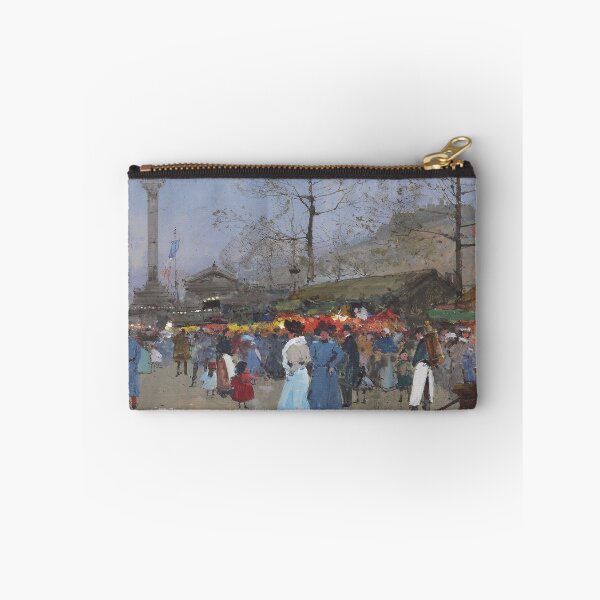 Item preview, The Market, Paris (20th century) - Eugène Galien Laloue designed and sold by SALON DES ARTS.