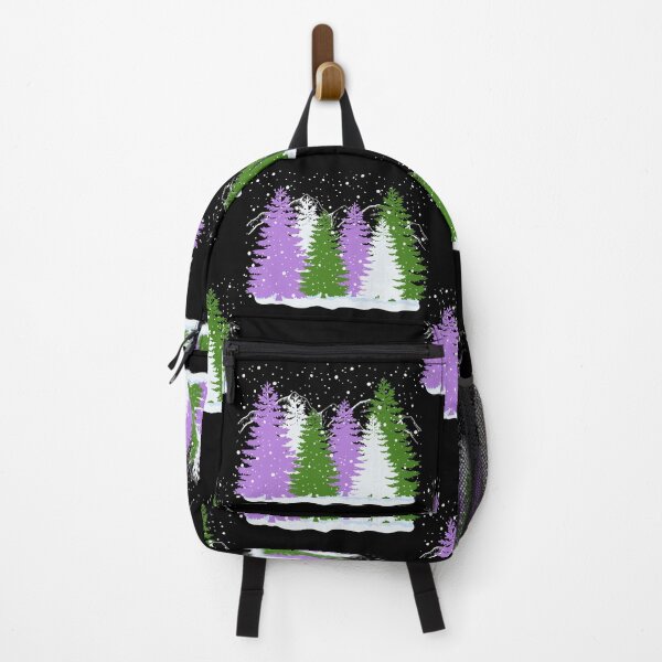 Item preview, Subtle Genderqueer Christmas Tree Forest Gnc Pride Flag Aesthetic Winter Theme  designed and sold by ontrendshirts.