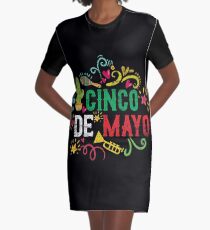 Cinco De Mayo Graphic T-Shirt Dress
