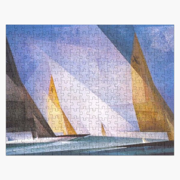 Vista previa del artículo con la obra «Veleros náuticos, paisaje marítimo, pintura costera de Lyonel Feininger», diseñado y vendido por Jéanpaul  Ferro.