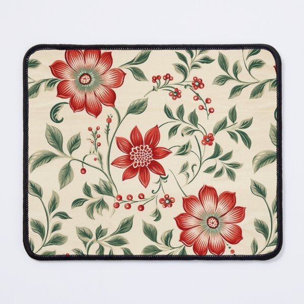 Item preview, Floral print fabric with green petals - 1930's House Wallpaper - Classic designed and sold by Paul-05.