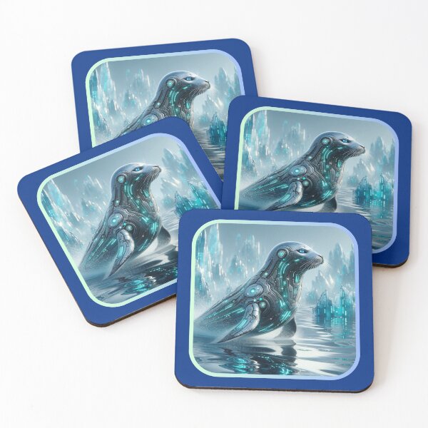 Item preview, Aqua Armor - Cyber Seal designed and sold by MrAI-Store.
