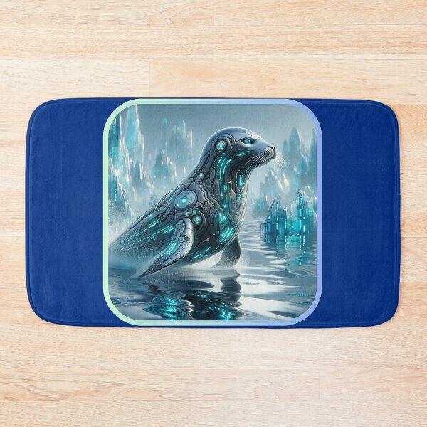 Item preview, Aqua Armor - Cyber Seal designed and sold by MrAI-Store.