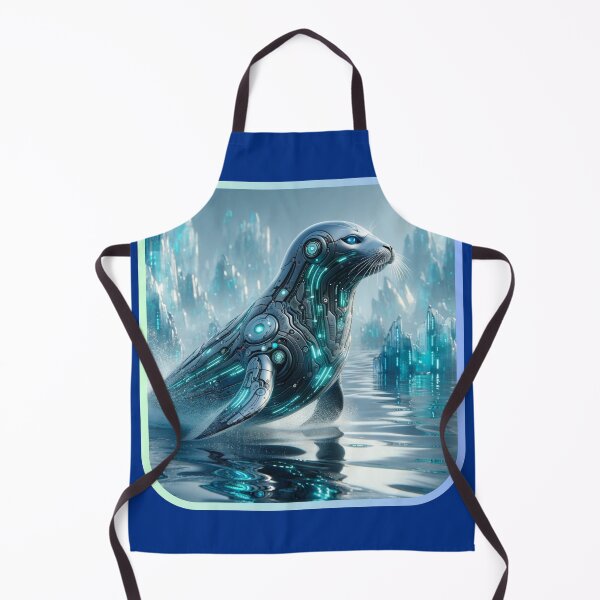 Item preview, Aqua Armor - Cyber Seal designed and sold by MrAI-Store.