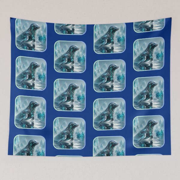 Item preview, Aqua Armor - Cyber Seal designed and sold by MrAI-Store.