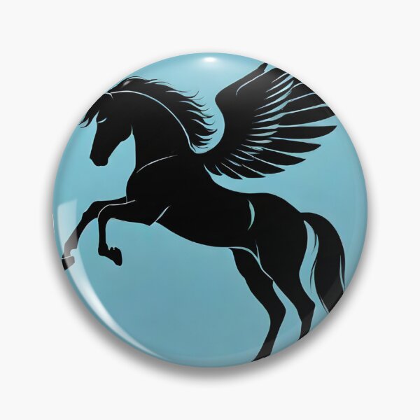 Artikelvorschau, Pegasus mit Flügeln Vektorkunst – blauer Hintergrund entworfen und verkauft von ArtistKunal123.