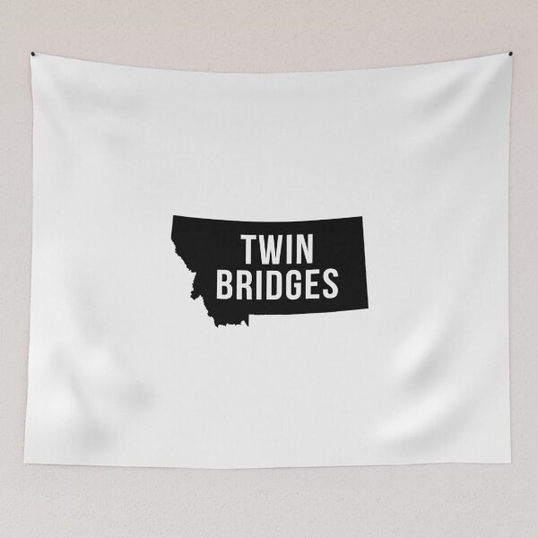 Item preview, Twin Bridges, Montana Silhouette designed and sold by CartoCreative.
