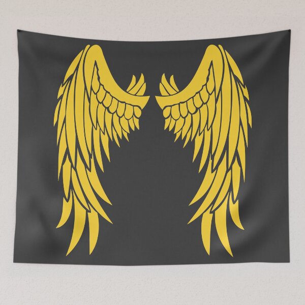 Item preview, Ethereal Essence: Elegant Yellow Angel Wings designed and sold by EvaAngel.