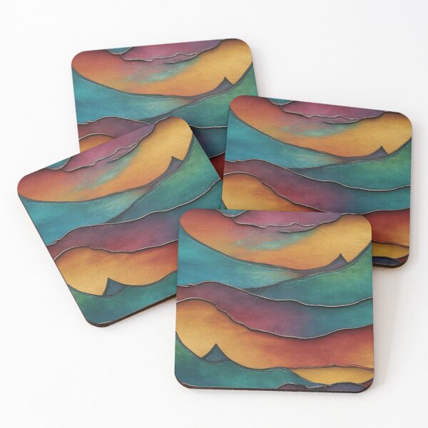 Item preview, Waves Distressed Leather Look designed and sold by shutterrudder.
