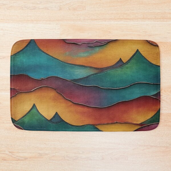 Item preview, Waves Distressed Leather Look designed and sold by shutterrudder.